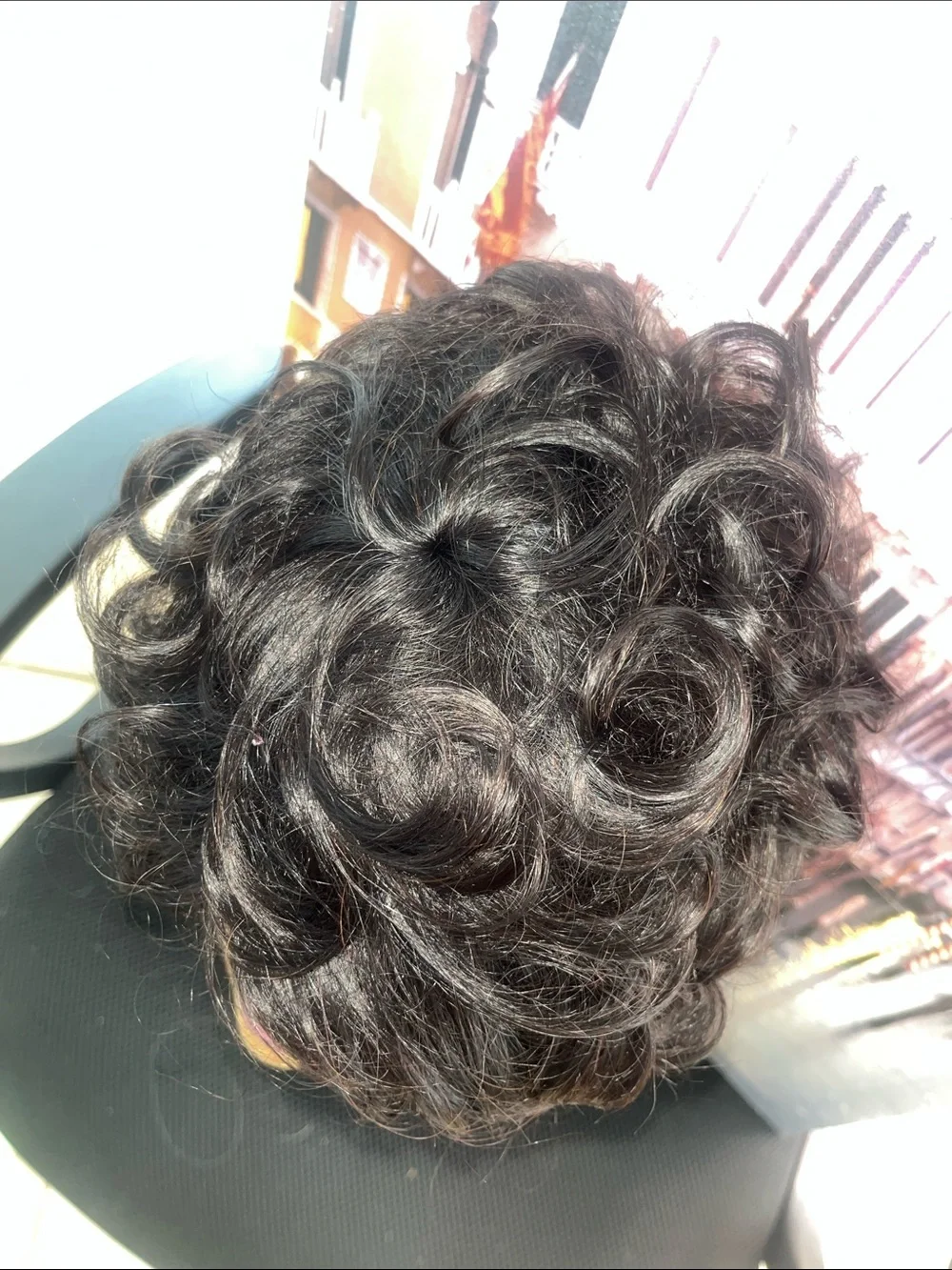Short 100% human hair pixie wig